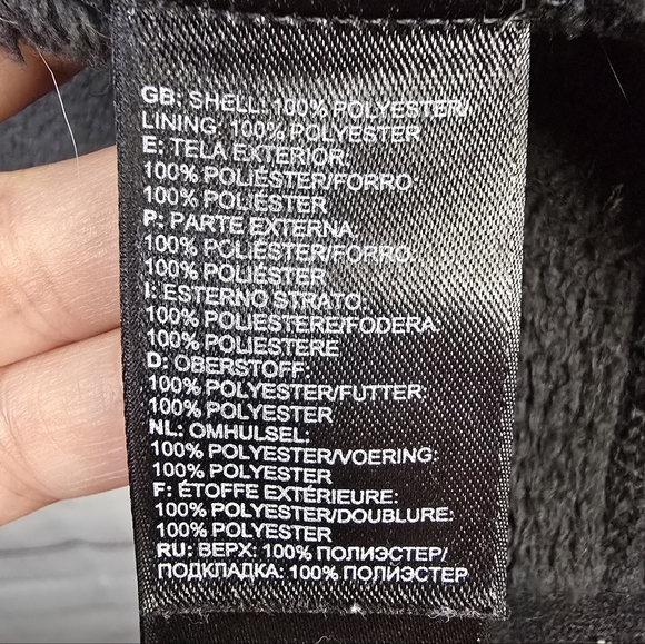 The North Face Heather Gray Zip-Up Jacket Womens Size Medium Fleece - Picture 5 of 5